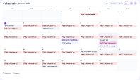 Calendario del veterinario con turnos y eventos personales